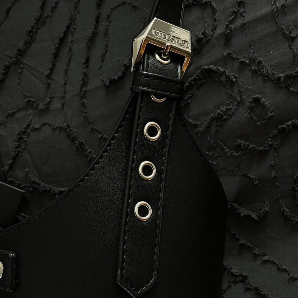 Killstar Ember Pit Black and Silver Underbust Harness - Picture 6 of 6